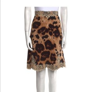 Red Valentino leopard skirt